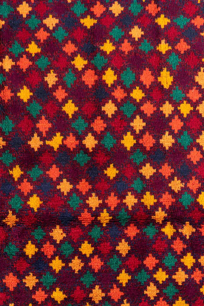 4' x 6' 1 Hand Knotted Balouch Wool Rug