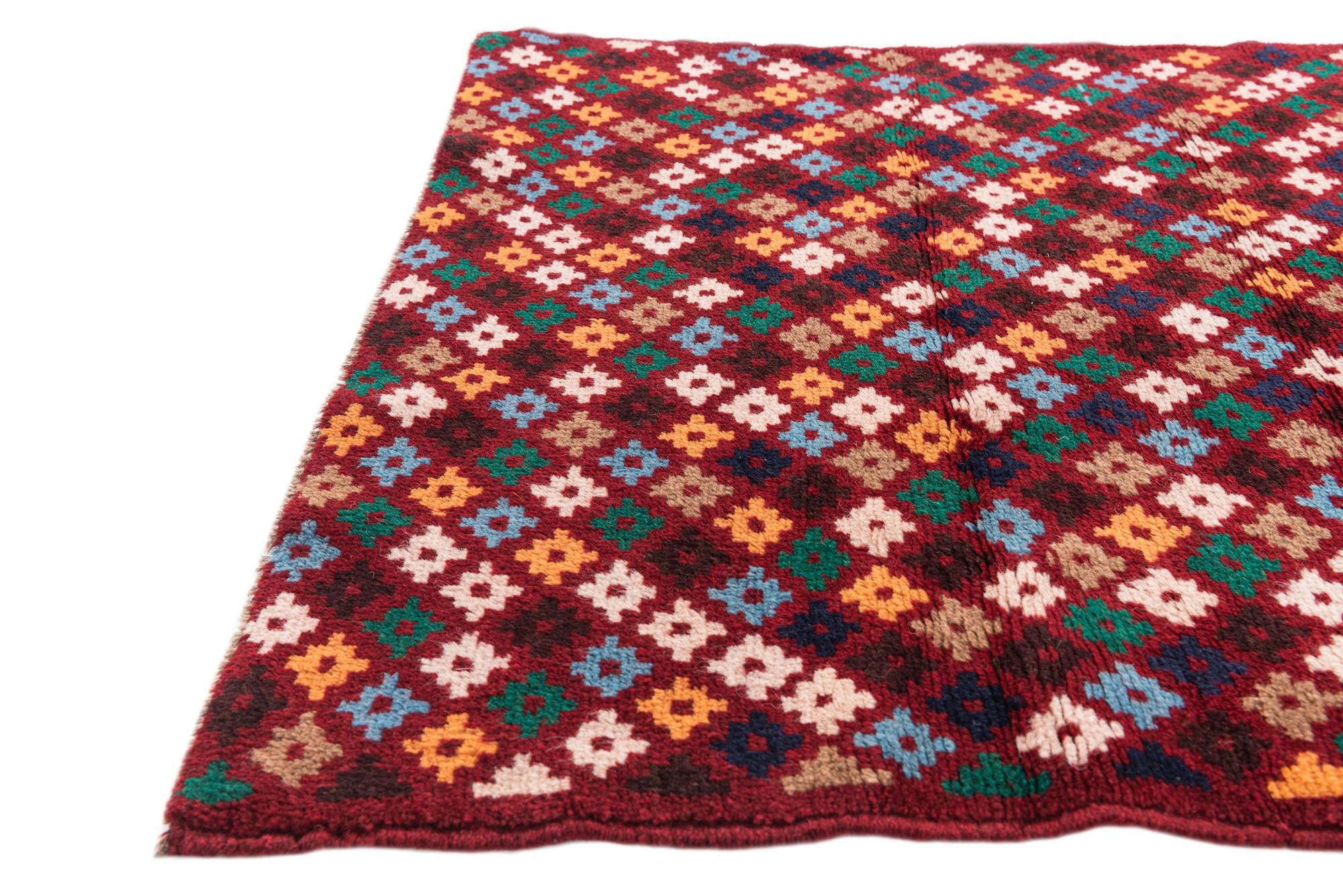 3' x 4' 4 Hand Knotted Balouch Wool Rug