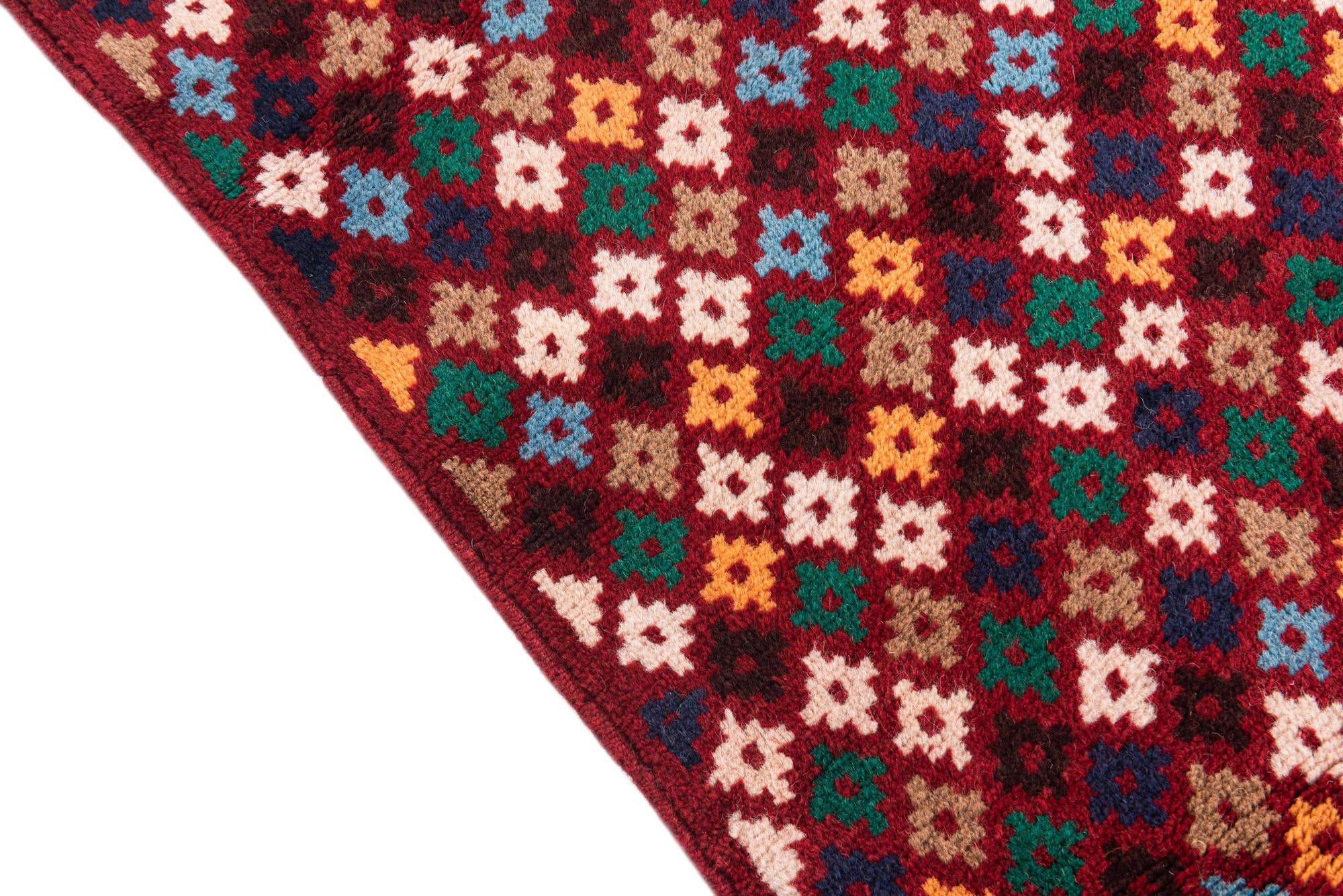 3' x 4' 4 Hand Knotted Balouch Wool Rug