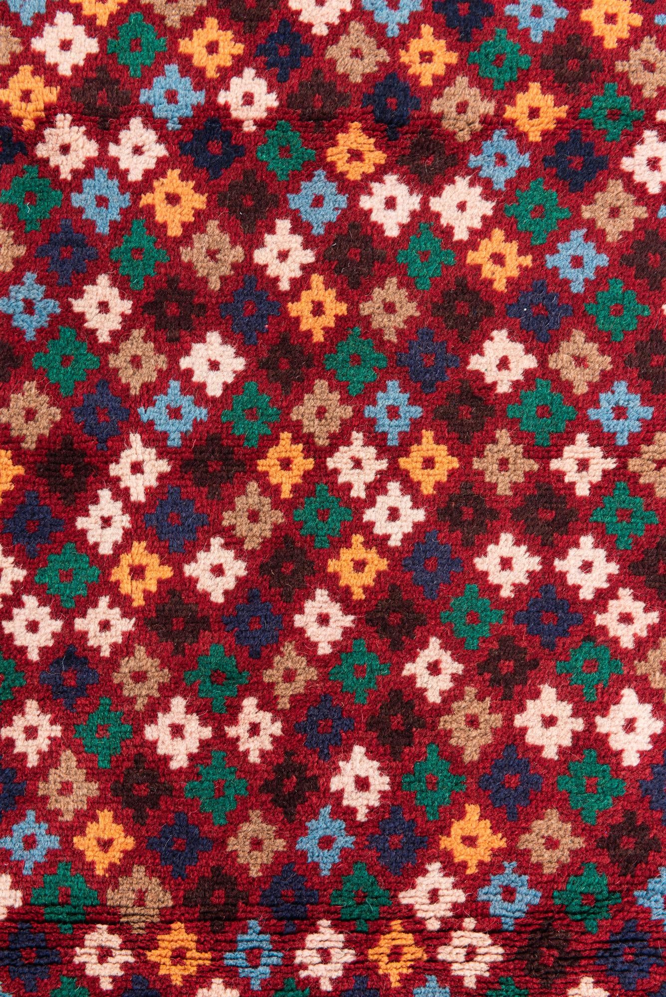 3' x 4' 4 Hand Knotted Balouch Wool Rug