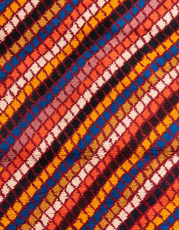 Detail image of 3' 1 x 4' 2  Hand Knotted Balouch Wool Rug