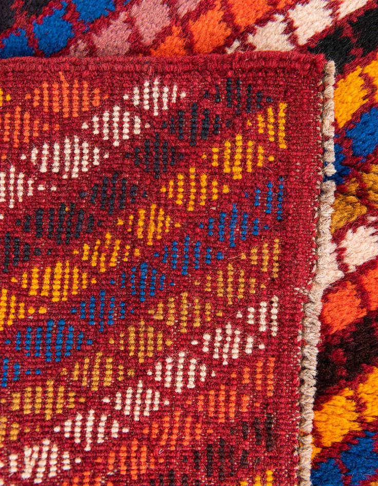 Detail image of 3' 1 x 4' 2  Hand Knotted Balouch Wool Rug