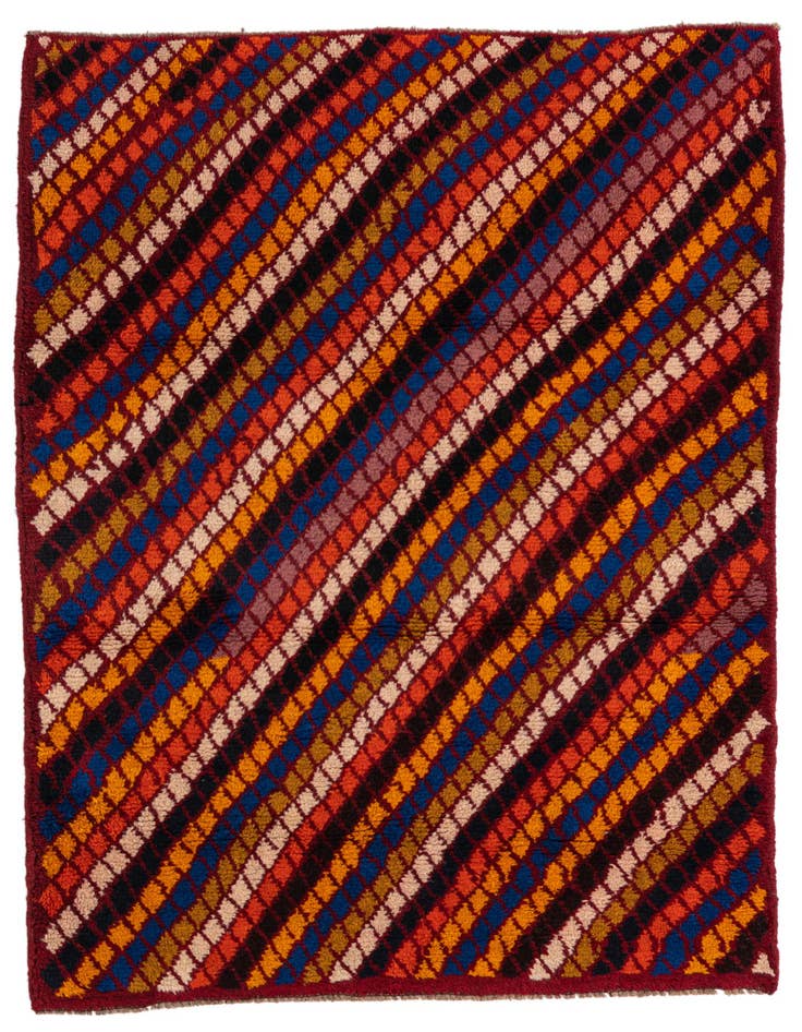 Detail image of 3' 1 x 4' 2 Hand Knotted Balouch Wool Rug