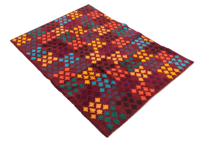 Detail image of 3' 3 x 4' 5 Hand Knotted Balouch Wool Rug