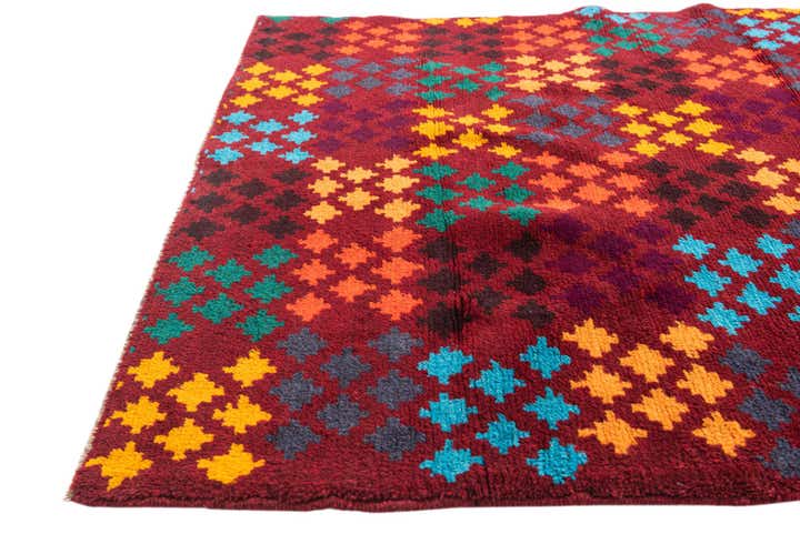 3' 3 x 4' 5 Hand Knotted Balouch Wool Rug