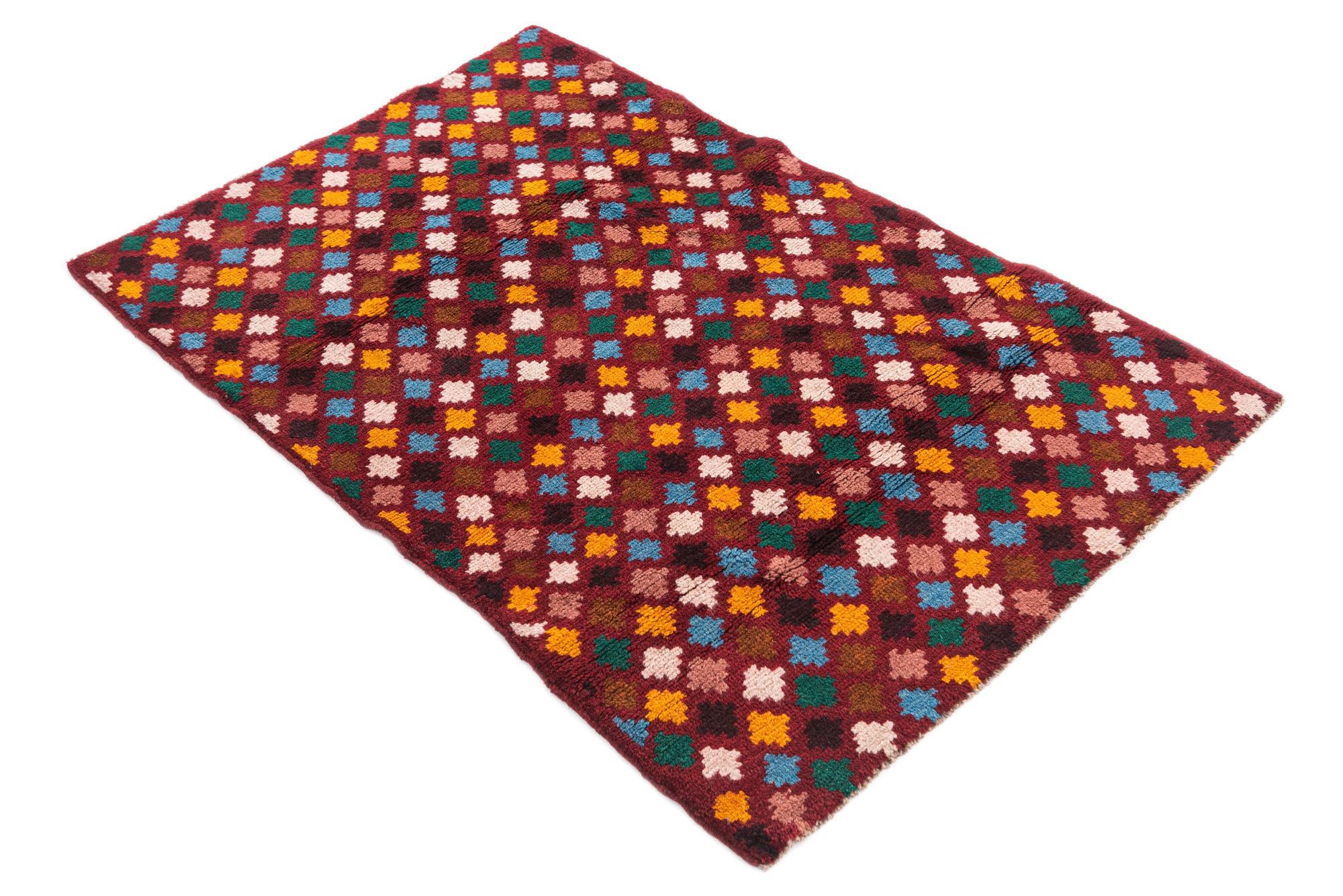 3' x 4' 7 Hand Knotted Balouch Wool Rug