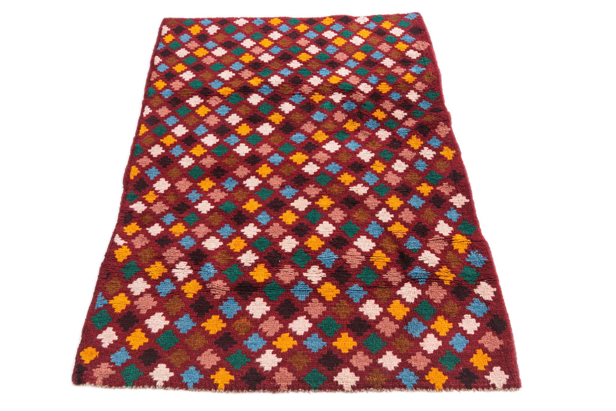 3' x 4' 7 Hand Knotted Balouch Wool Rug