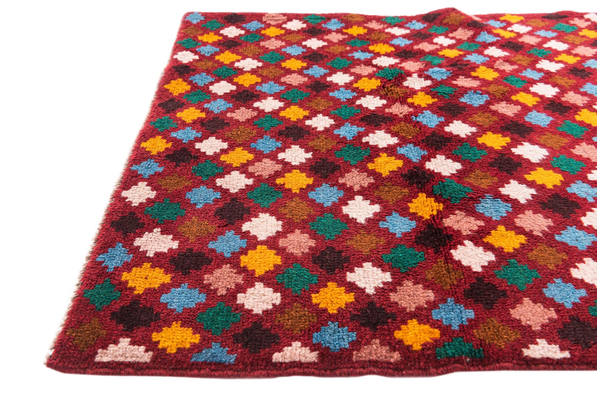 3' x 4' 7 Hand Knotted Balouch Wool Rug