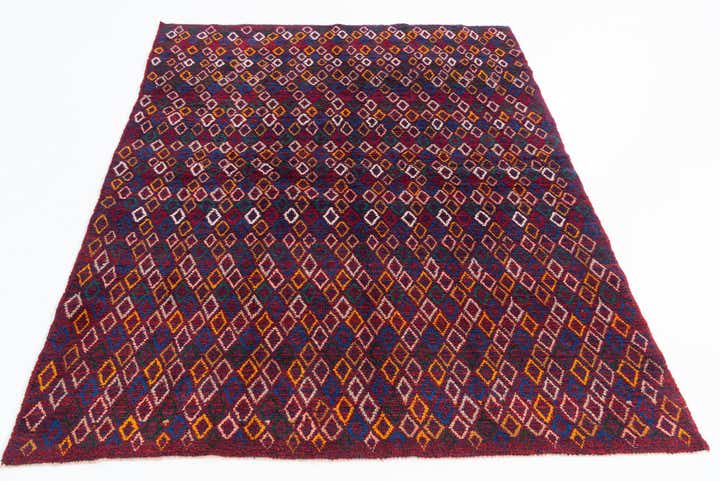 5' 4 x 6' 5 Hand Knotted Balouch Wool Rug
