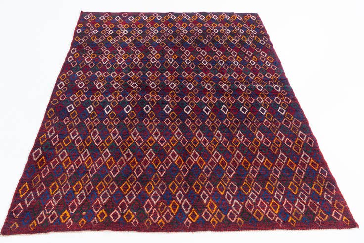 Detail image of 5' 4 x 6' 5 Hand Knotted Balouch Wool Rug
