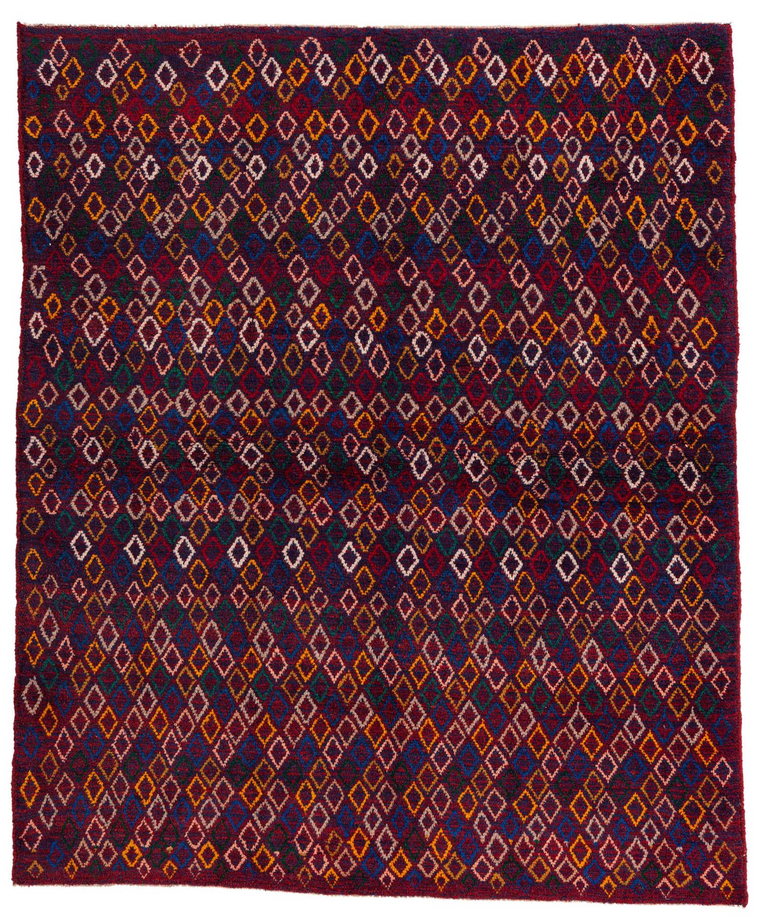5' 4 x 6' 5 Hand Knotted Balouch Wool Rug