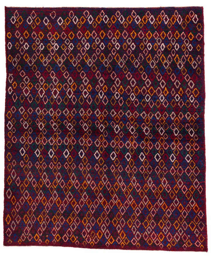 5' 4 x 6' 5 Hand Knotted Balouch Wool Rug