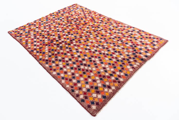Detail image of 4' 10 x 6' Hand Knotted Balouch Wool Rug