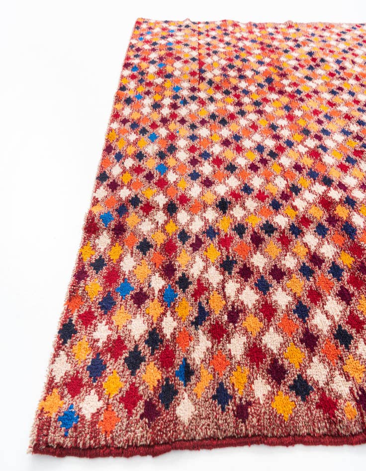 Detail image of 4' 10 x 6'  Hand Knotted Balouch Wool Rug