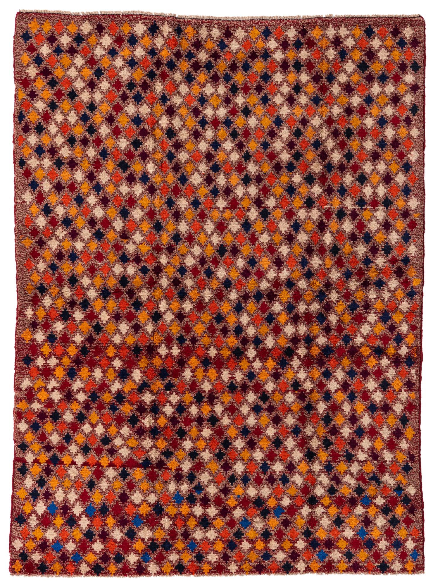 4' 10 x 6' Hand Knotted Balouch Wool Rug