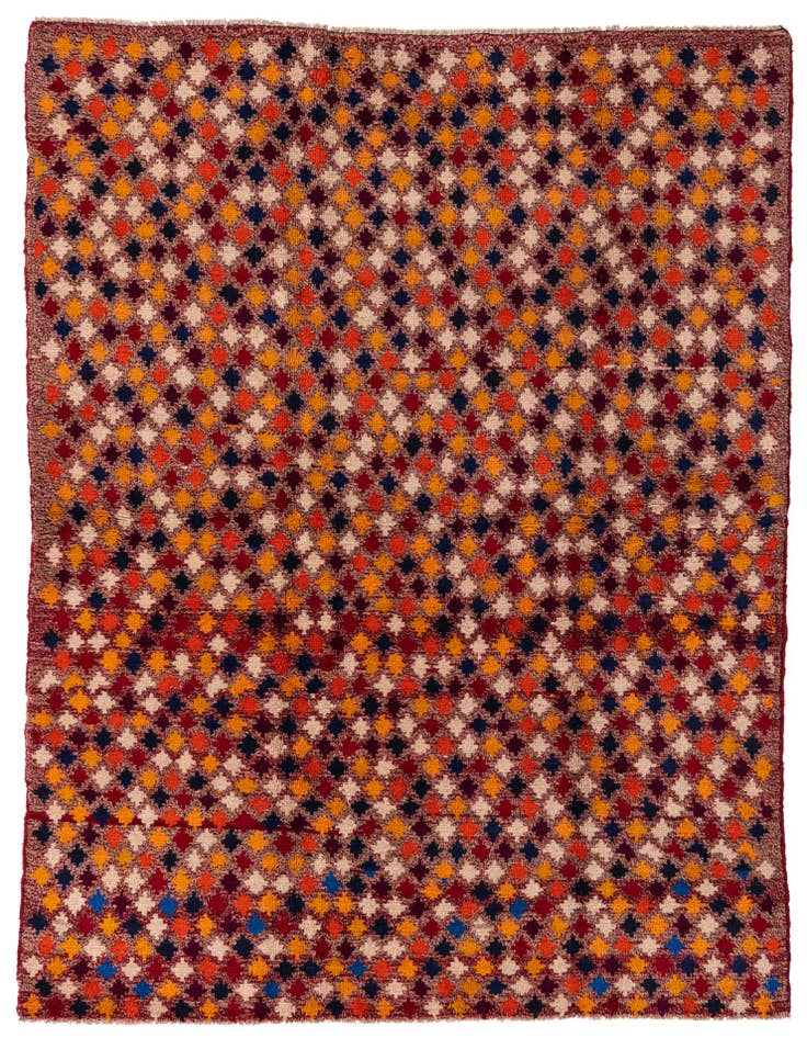 Detail image of 4' 10 x 6' Hand Knotted Balouch Wool Rug