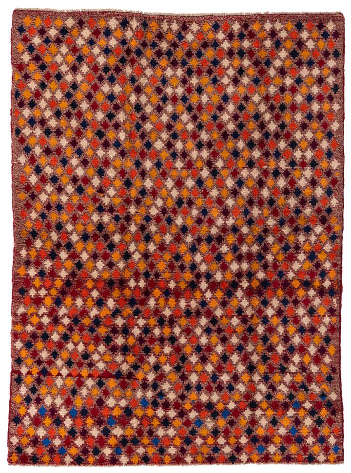 4' 10 x 6' Hand Knotted Balouch Wool Rug