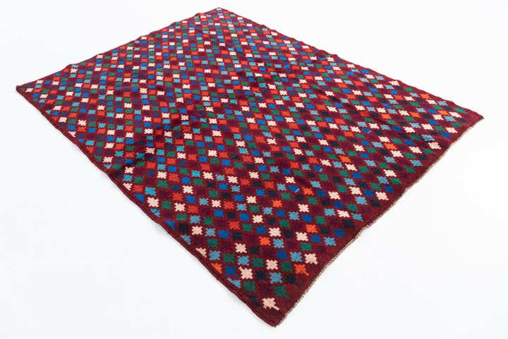 5' x 6' 7 Hand Knotted Balouch Wool Rug