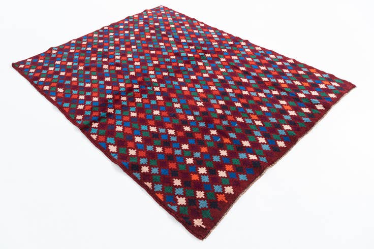 Detail image of 5' x 6' 7 Hand Knotted Balouch Wool Rug