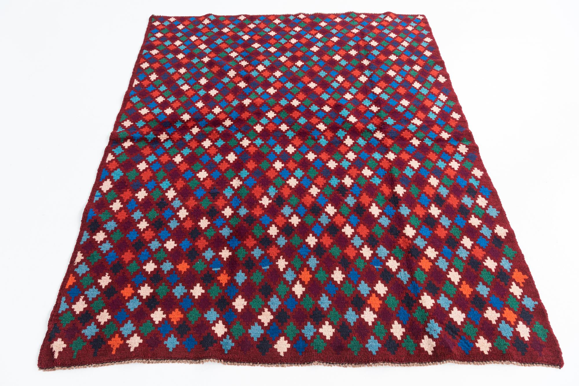 5' x 6' 7 Hand Knotted Balouch Wool Rug