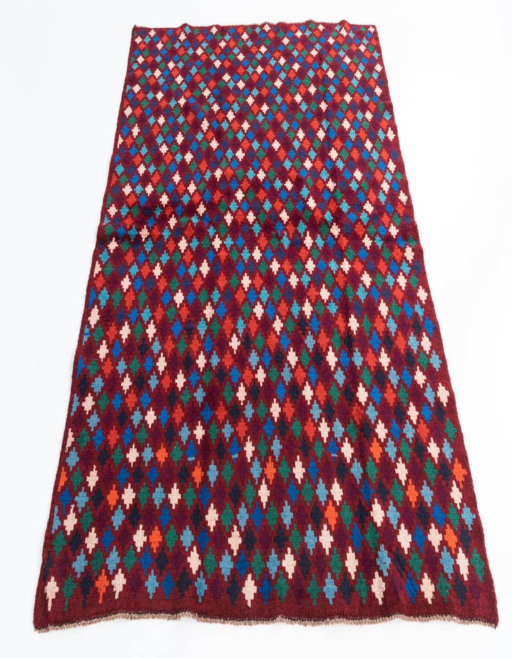 Detail image of 5' x 6' 7  Hand Knotted Balouch Wool Rug