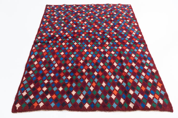 Detail image of 5' x 6' 7 Hand Knotted Balouch Wool Rug