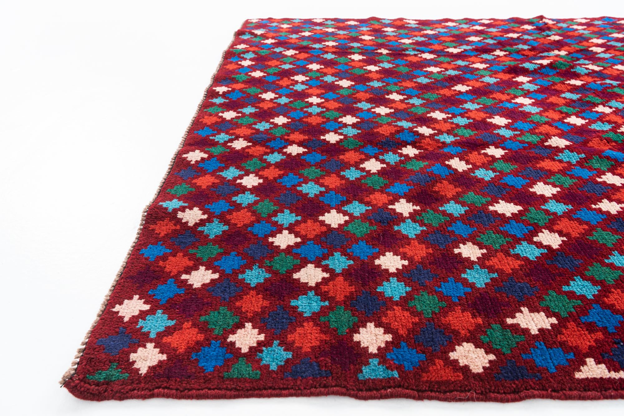 5' x 6' 7 Hand Knotted Balouch Wool Rug
