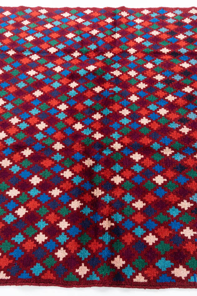 Detail image of 5' x 6' 7 Hand Knotted Balouch Wool Rug