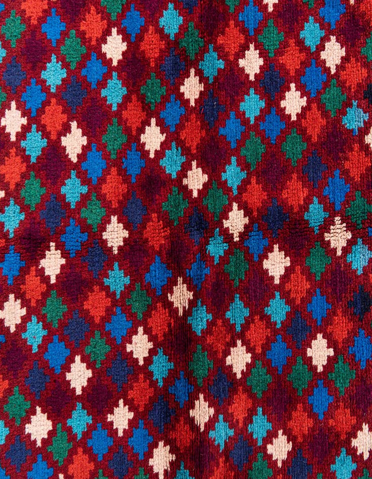 Detail image of 5' x 6' 7  Hand Knotted Balouch Wool Rug