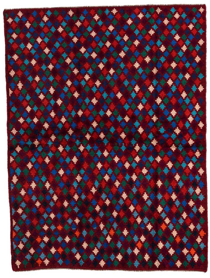 5' x 6' 7 Hand Knotted Balouch Wool Rug