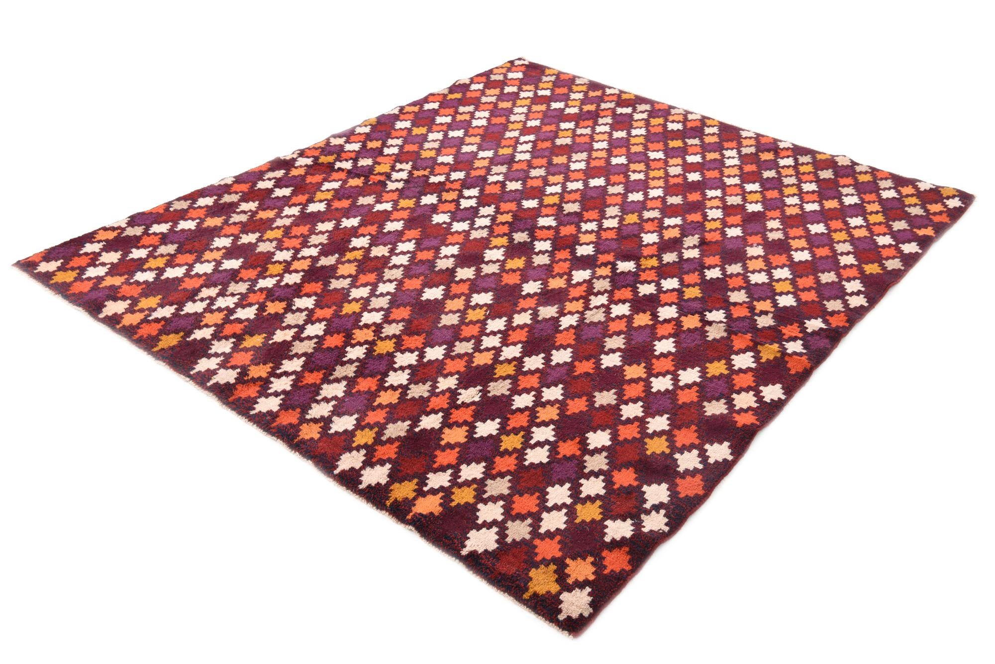 5' 9 x 6' 9 Hand Knotted Balouch Wool Rug