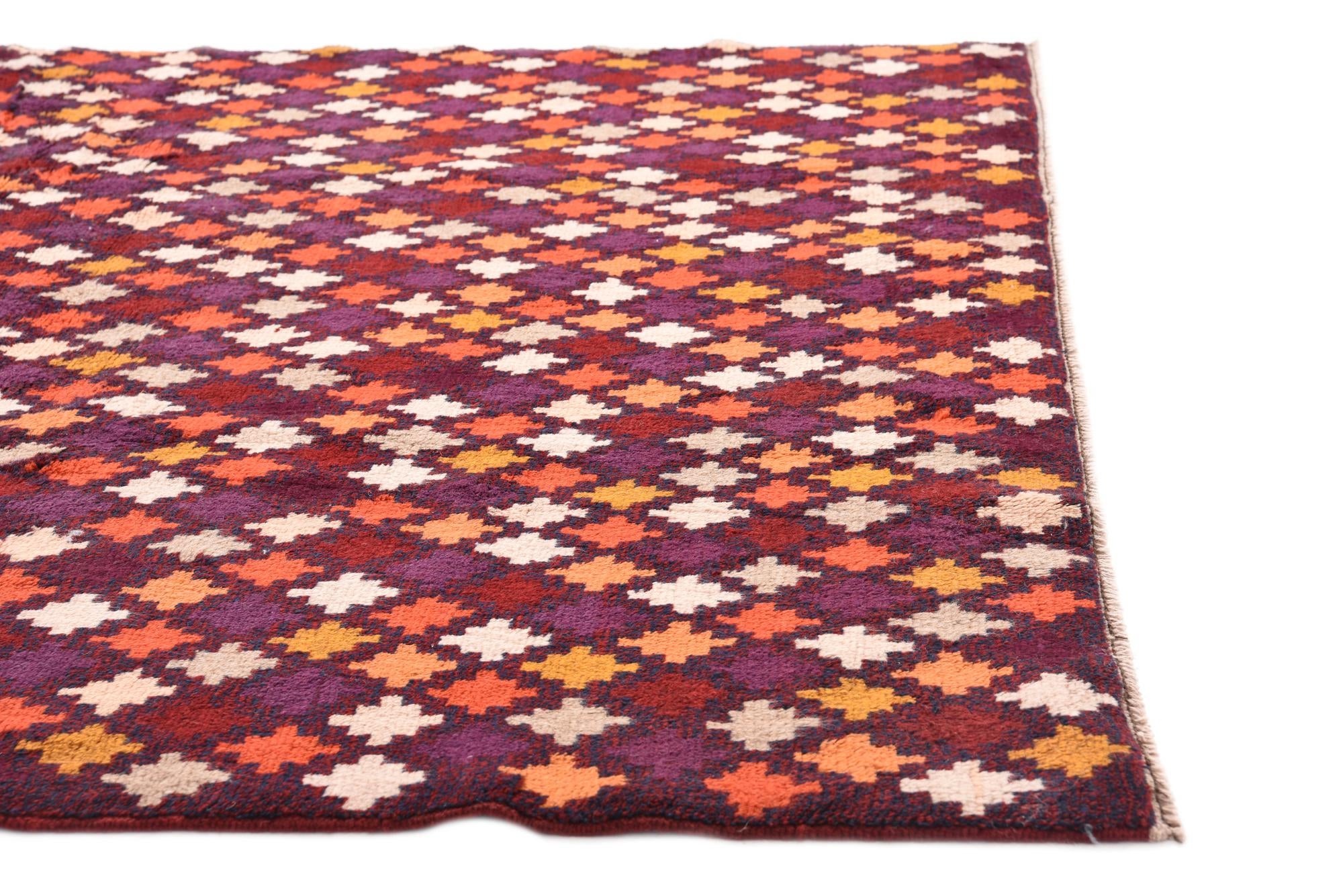 5' 9 x 6' 9 Hand Knotted Balouch Wool Rug