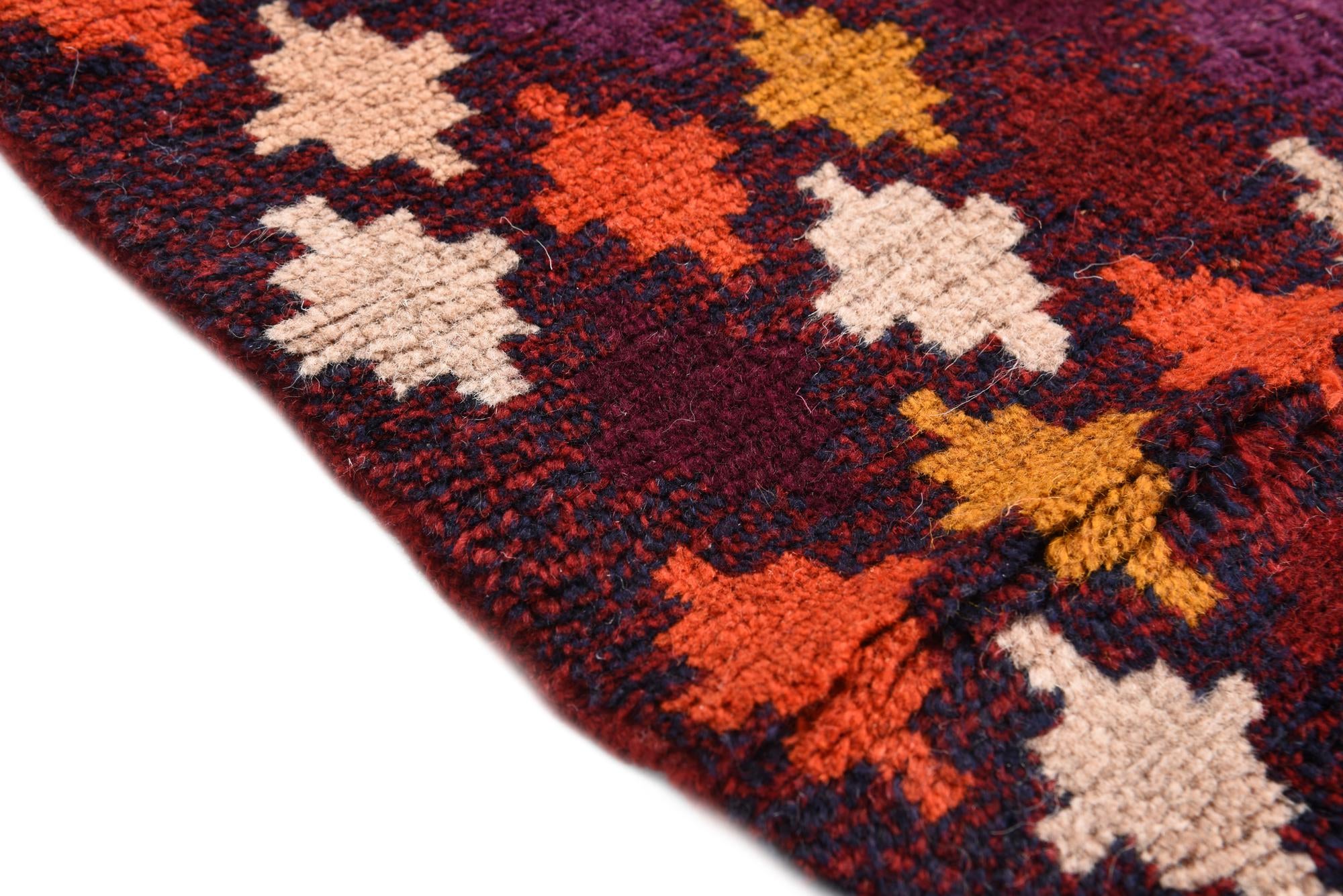 5' 9 x 6' 9 Hand Knotted Balouch Wool Rug