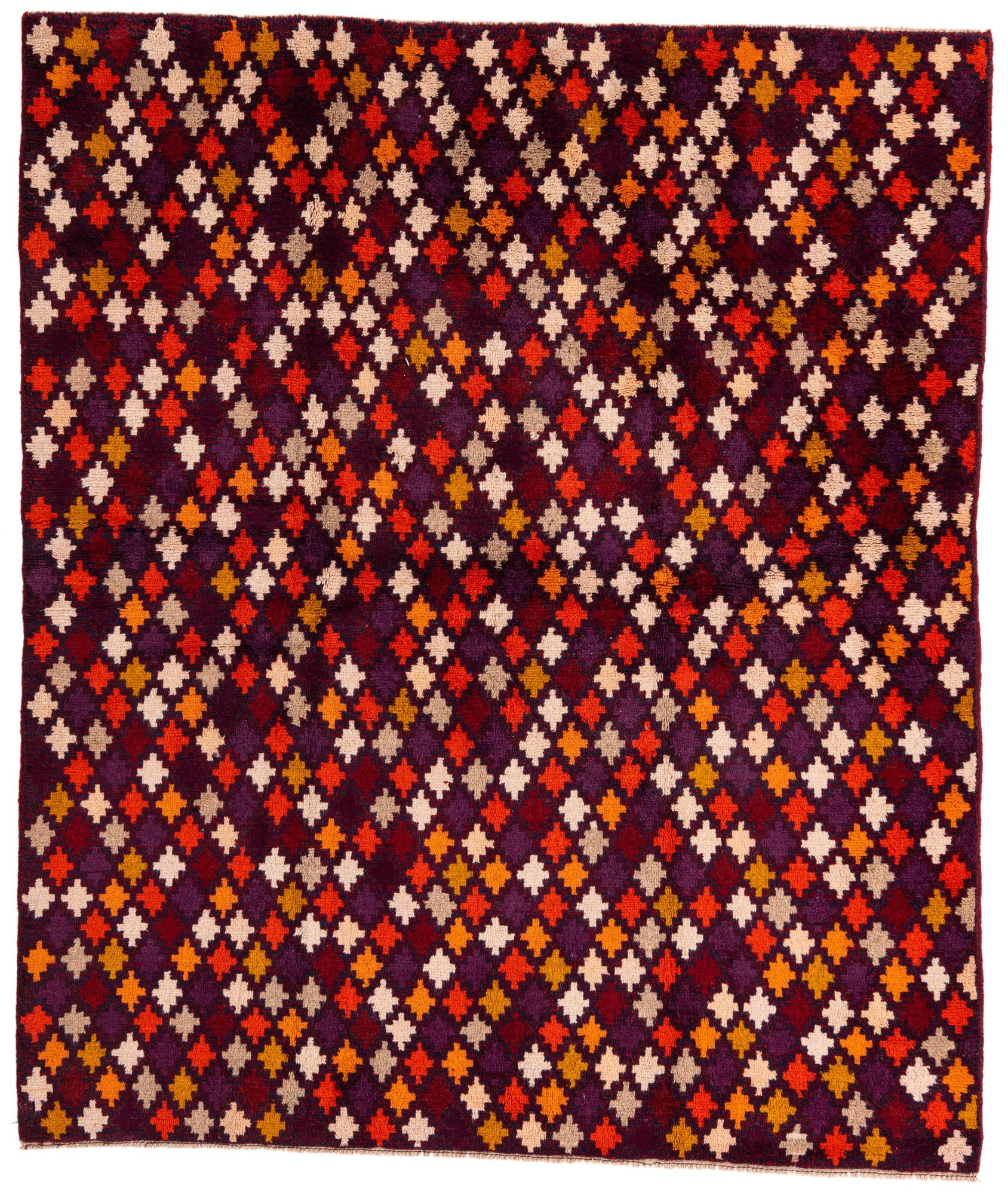 5' 9 x 6' 9 Hand Knotted Balouch Wool Rug