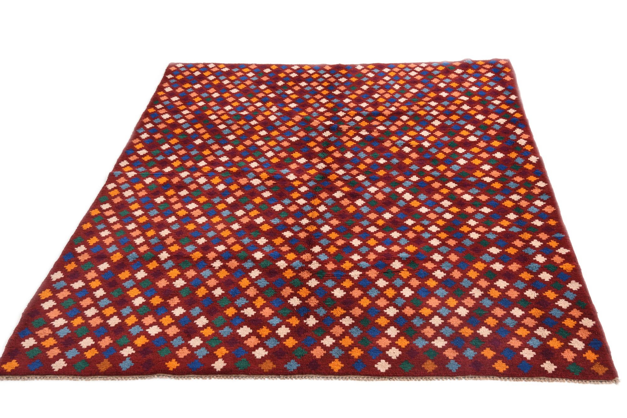 6' 2 x 8' Hand Knotted Balouch Wool Rug