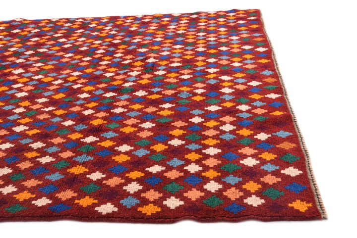 6' 2 x 8' Hand Knotted Balouch Wool Rug