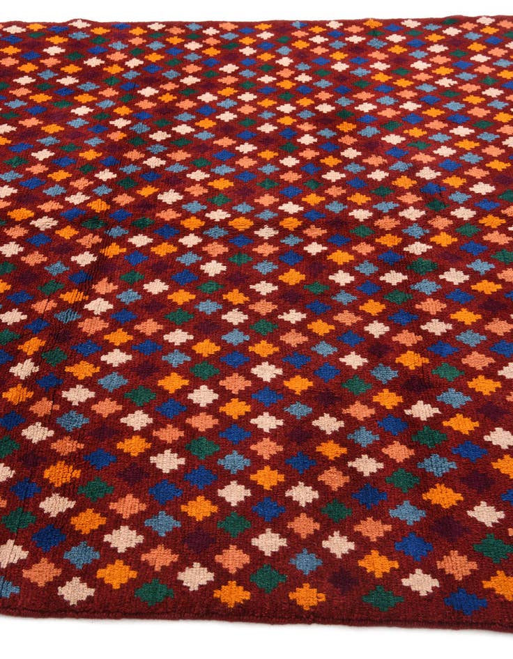 Detail image of 6' 2 x 8' Hand Knotted Balouch Wool Rug