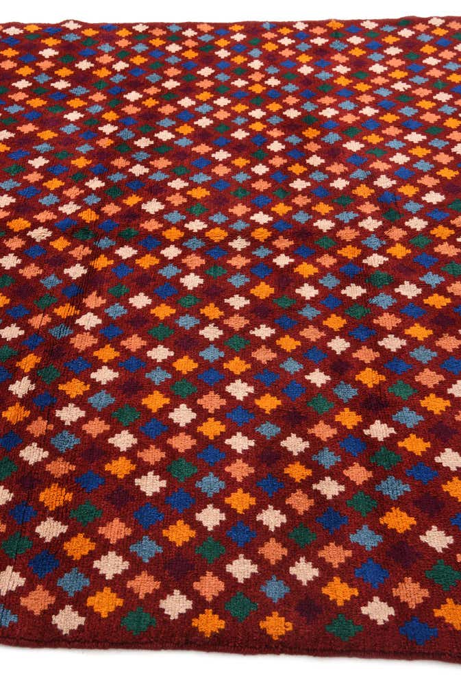 6' 2 x 8' Hand Knotted Balouch Wool Rug