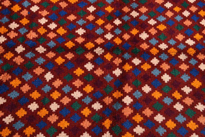6' 2 x 8' Hand Knotted Balouch Wool Rug