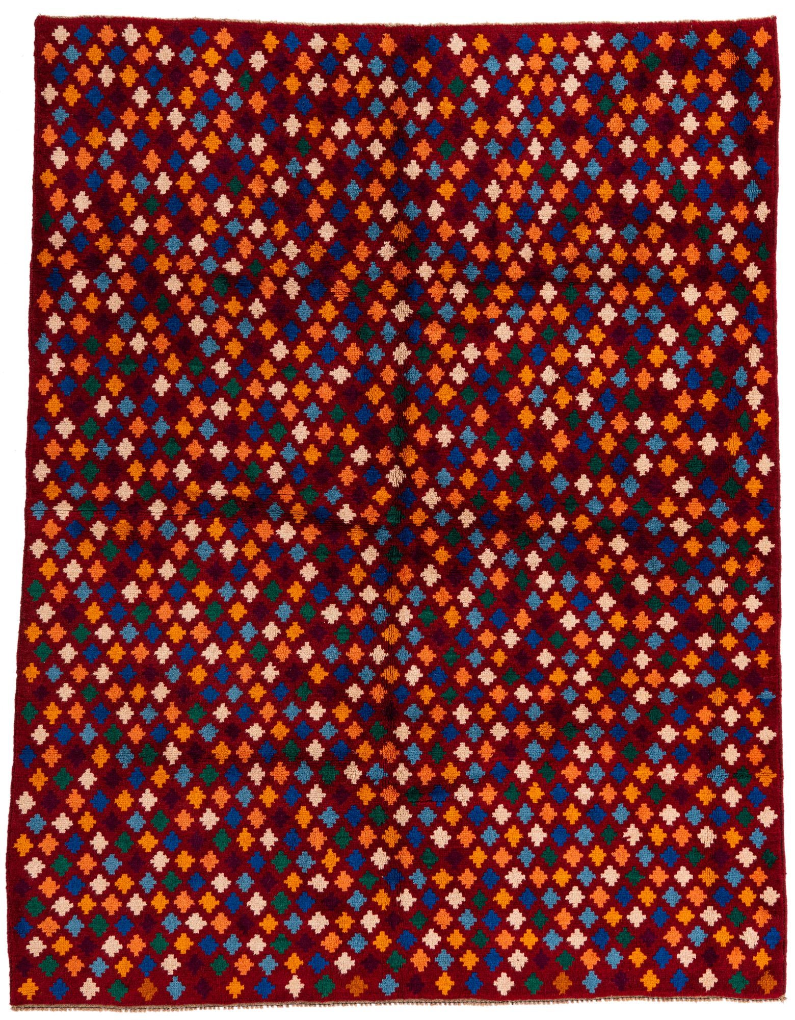 6' 2 x 8' Hand Knotted Balouch Wool Rug