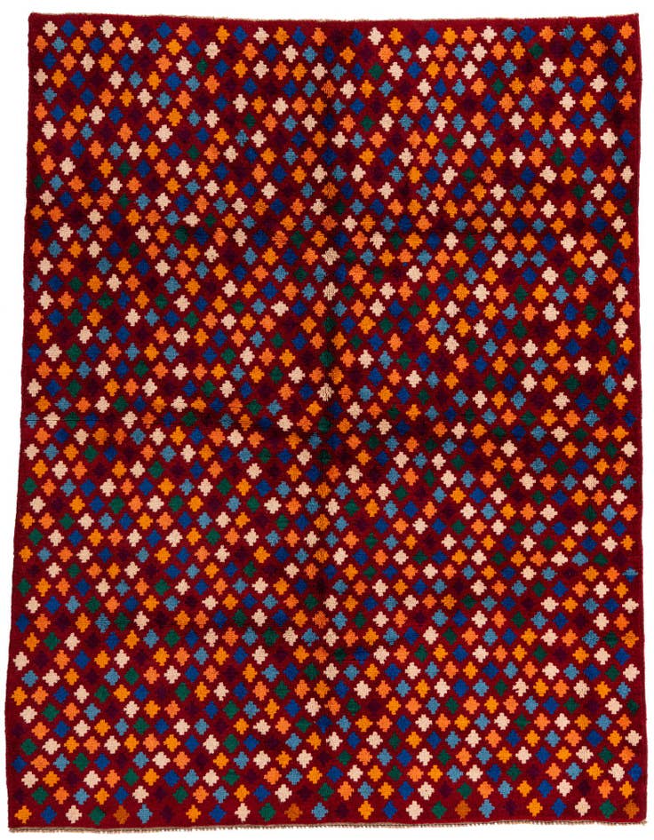 Detail image of 6' 2 x 8' Hand Knotted Balouch Wool Rug