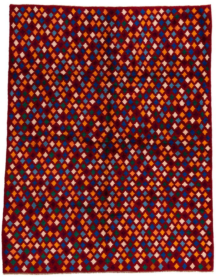 6' 2 x 8' Hand Knotted Balouch Wool Rug
