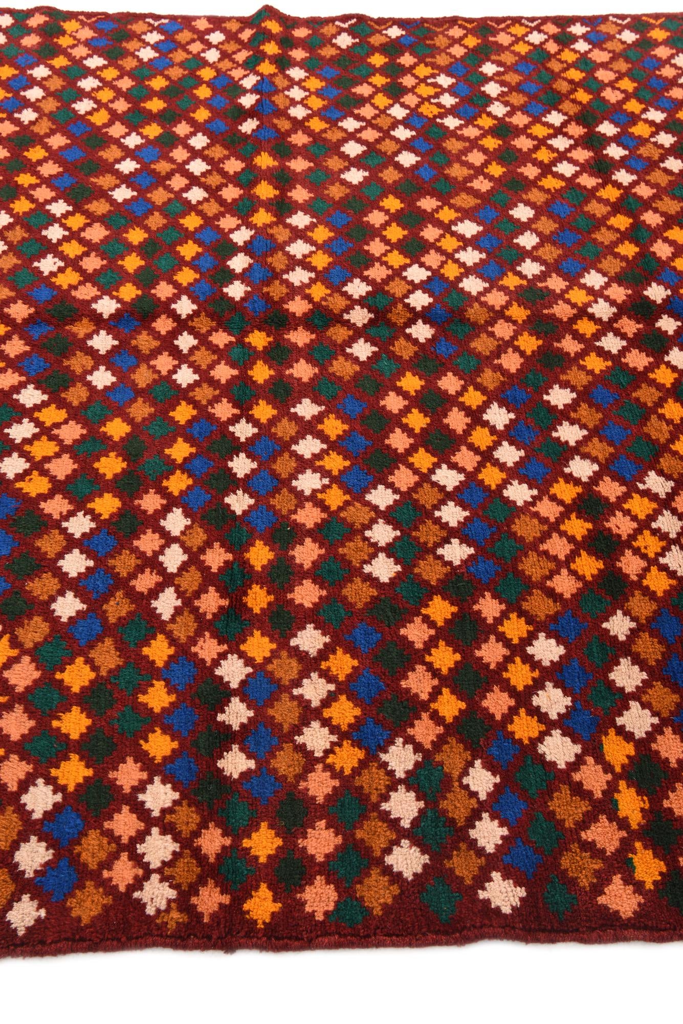 6' 1 x 8' Hand Knotted Balouch Wool Rug