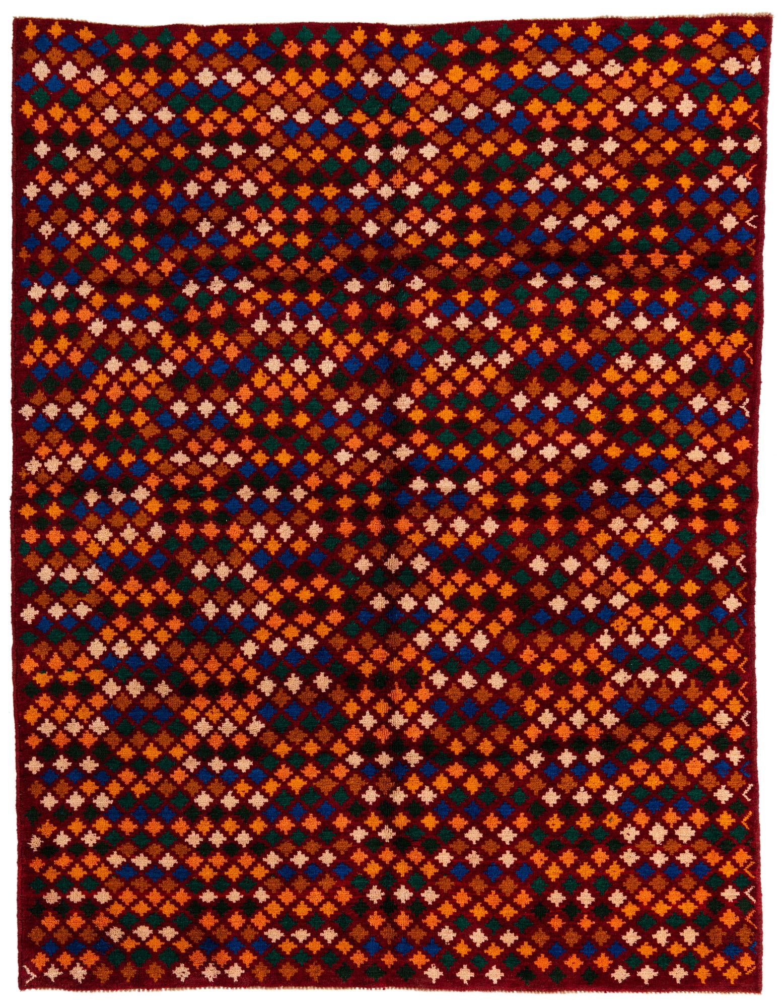 6' 1 x 8' Hand Knotted Balouch Wool Rug