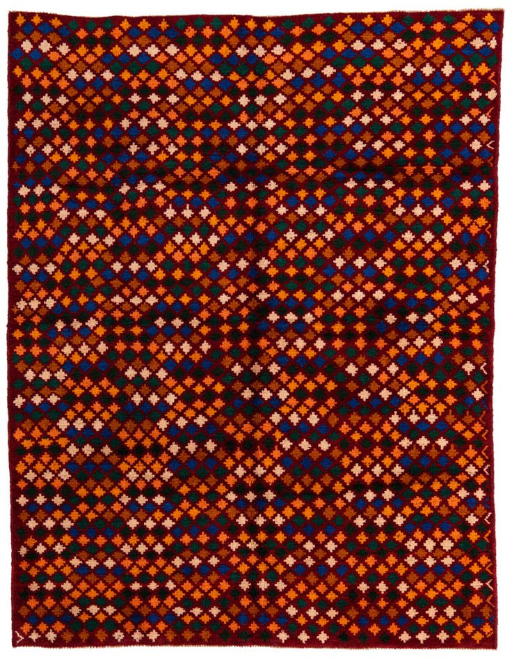 Detail image of 6' 1 x 8' Hand Knotted Balouch Wool Rug