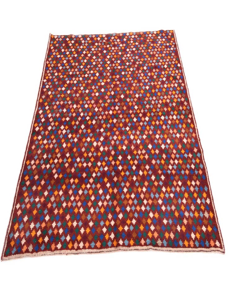 Detail image of 6' 4 x 7' 10 Hand Knotted Balouch Wool Rug