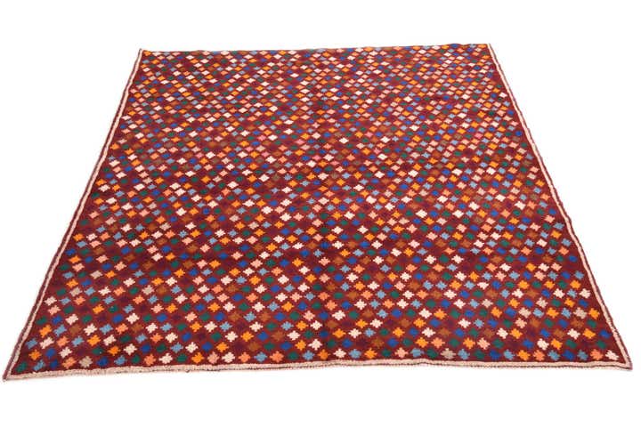 6' 4 x 7' 10 Hand Knotted Balouch Wool Rug