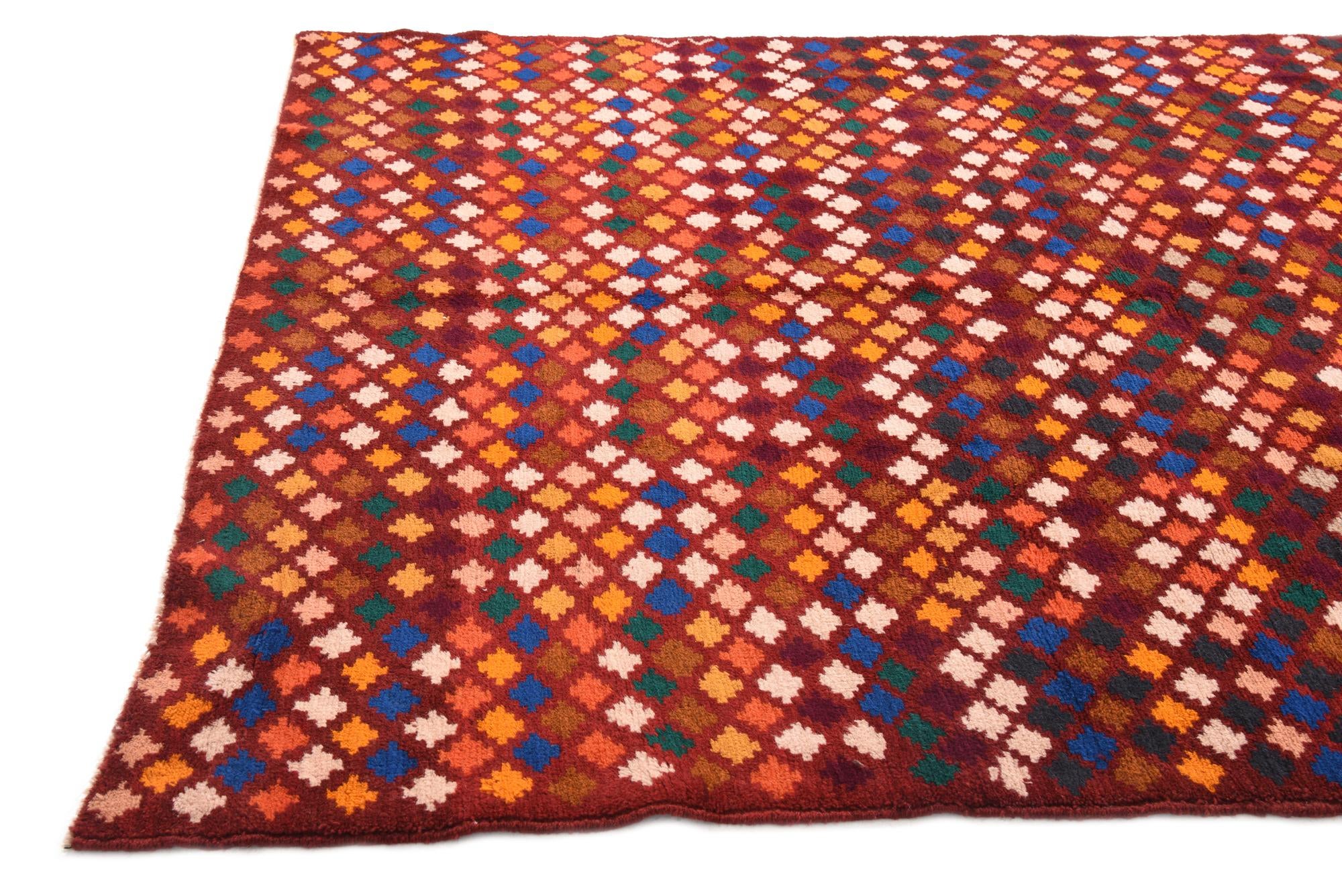 6' x 8' 3 Hand Knotted Balouch Wool Rug