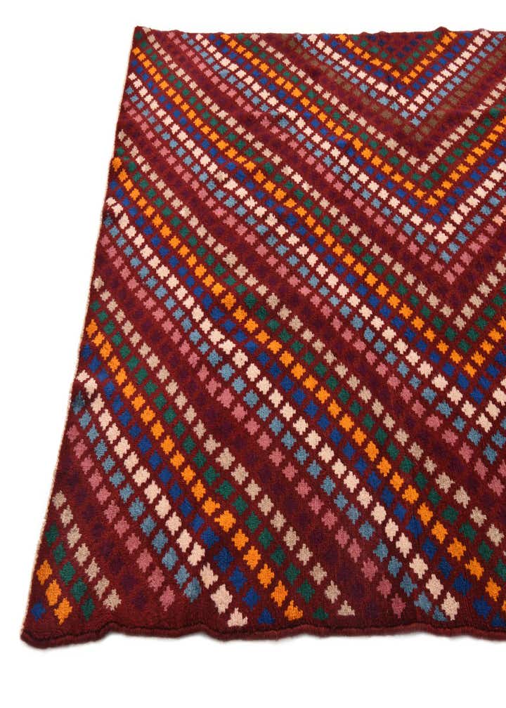 5' 8 x 8' 1 Hand Knotted Balouch Wool Rug
