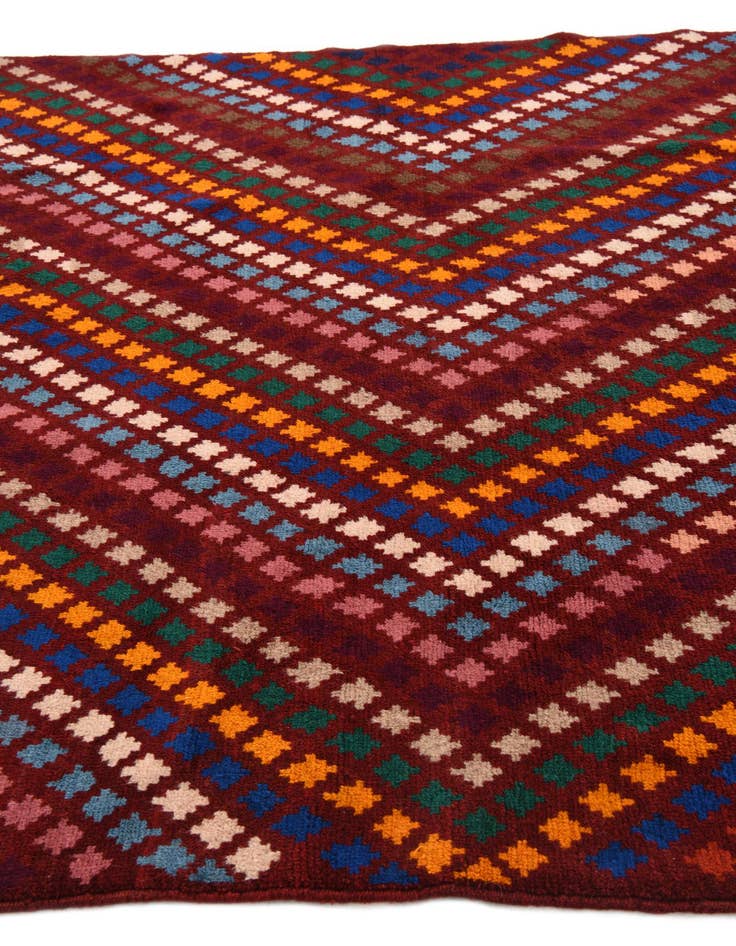 Detail image of 5' 8 x 8' 1 Hand Knotted Balouch Wool Rug